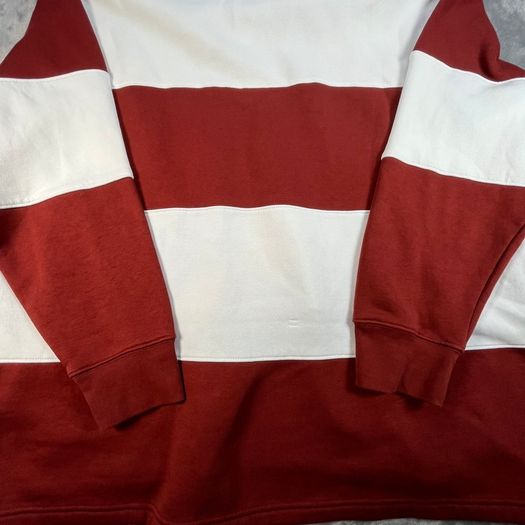 Levi's Mens White/Brown Fillmore Rugby Hoodie Size 2XL - Relaxed Fit