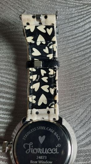 RARE Vintage Fiorucci "Rear Window" Pin-Up Watch - Polka Dot Strap
