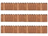 Border Rolls 3 pcs 120 cm Impregnated Pinewood