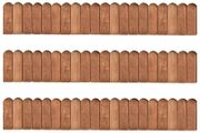Border Rolls 3 pcs 120 cm Impregnated Pinewood