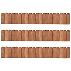 Border Rolls 3 pcs 120 cm Impregnated Pinewood