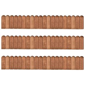 Border Rolls 3 pcs 120 cm Impregnated Pinewood