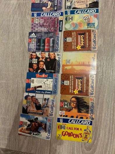 Call cards Irish all me doubles at 1 euro each