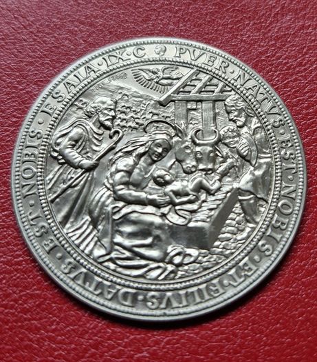 1976 Germany Aachen - Christmas Silver Thaler -Very Rare Piece