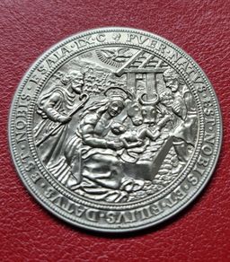 1976 Germany Aachen - Christmas Silver Thaler -Very Rare Piece