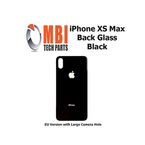 iPhone XS MAX Replacement Back Glass Door Cover with Adhesive Black