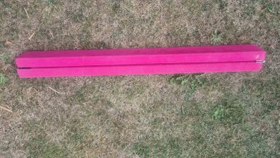 Gymnastics folding beam