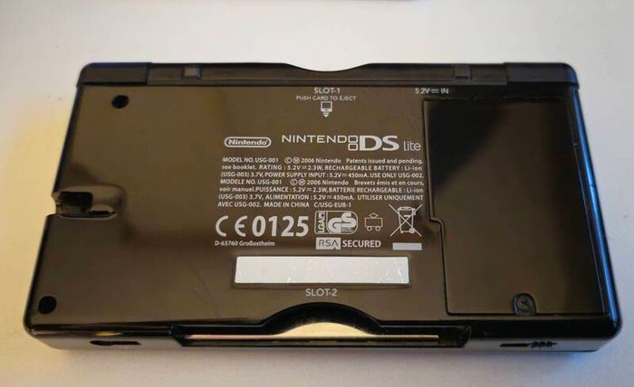 Black Nintendo DS lite