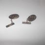 a pair of 9ct  gold cufflink Image 2