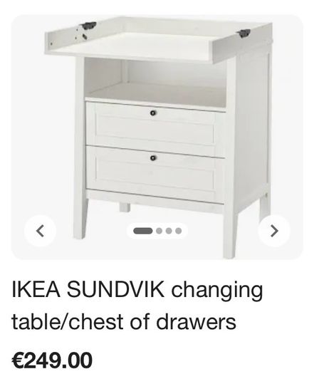 IKEA kids changing table