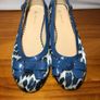 Ladies' Blue Leopard Print Flat Pumps UK4 EUR37      S-E Image 2