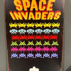 Space Invaders game Tin Metal Sign