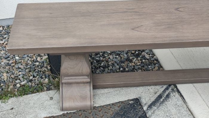 200cm Vintage Ash Dining Bench Rustic