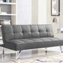 Dark grey fabric Folding 3 Seater Sofa 180cm Image 4