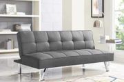 Dark Grey Fabric Folding 3 Seater Sofa 180cm