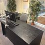 Black wooden desk Image 2