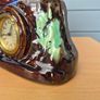 Magnificent Antique Walter Clock, Barbotine Earthenware, House/Chalet/Landscape Shape Image 4