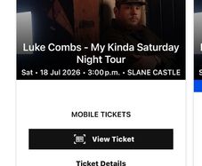 Luke combs ticket