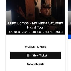2 Luke combs tickets