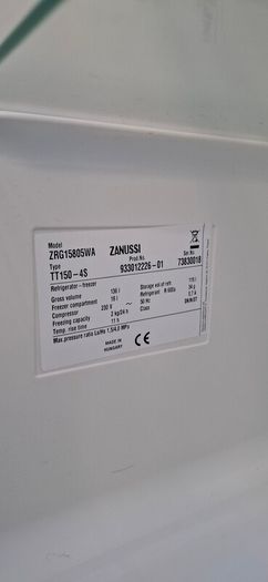 Zanussi under counter fridge