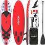 10FT 3M Paddle Boards For Adults Inflatable Stand Up Paddle Board 6 Inch Thick Surfboard Lightweight Non Slip EVA Deck SUP Board Complete Kit Red 300x76x15cm (FREE POSTAGE) Image 8