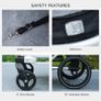 2 in 1 Aluminium Foldable Dog Bike Trailer, Pet Stroller, for Medium Dogs - Green Image 6