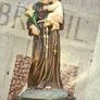 Beautiful Old Statue of Saint Anthony Holding the Baby Jesus and a White Lily, representing Purity, Measurements in the photos, Postage Available or Collection Image 2