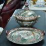 Japanese Kutani / Satsuma-Style Lidded Bowl with Tray Image 5