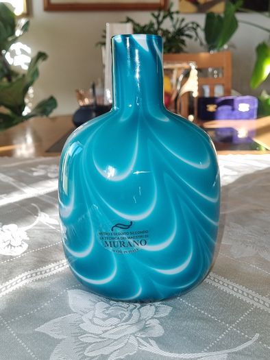 Murano blue vase