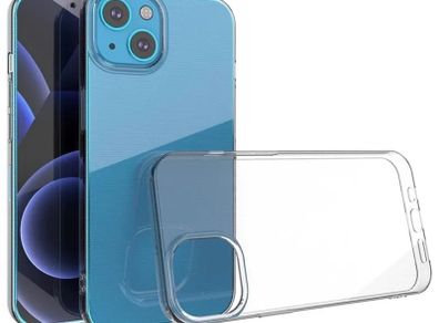 Clear Silicone Case For Apple iPhone 14 Thin Soft TPU Back Cover