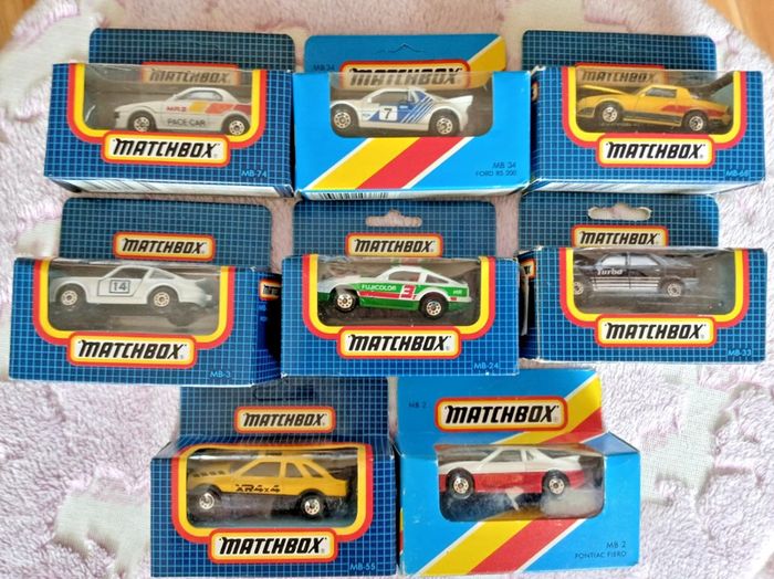 Matchbox Mb Lot X 8, Boxed ,ford ,mr2, Porsche, Renault 11, Nissan, Pontiac, Etc