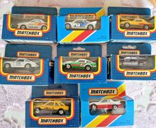 Matchbox Mb Lot X 8, Boxed ,ford ,mr2, Porsche, Renault 11, Nissan, Pontiac, Etc