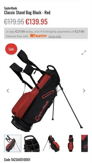 Taylormade lightweight stand bag BRAND NEW