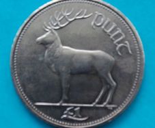 1999  "STAG" Irish One Pound coin A/Unc