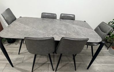 6 Seater Dining Table and chairs