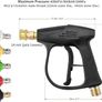 NEW SALE | High Pressure Washer Gun with 5Pcs Spray Nozzles, 4350 PSI 1/4" Quick Release Car Washer Gun, Power Short Spray Gun M22 Metric Thread for Car Cleaning Image 4