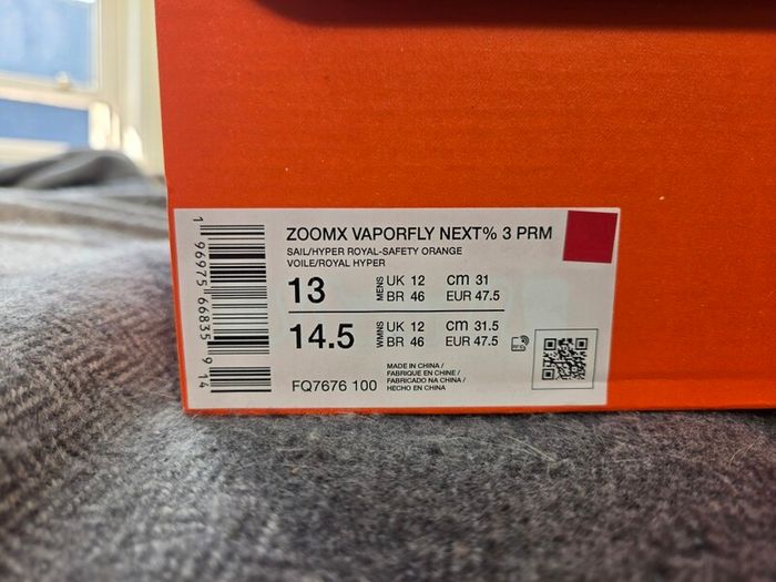Nike Vaporfly 3 - Size 12