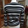 Ladies CASAMIA black and white top Like new with Stretch beautiful Quality. Image 3