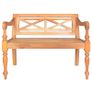 Batavia Bench 98 cm Solid Mahogany Wood Light Brown Image 2