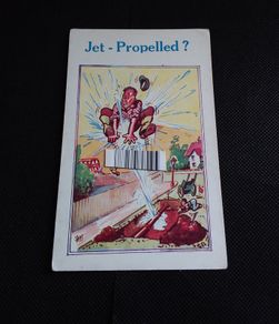 Jet Propelled : Vintage Comic Postcard
