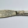 Sterling silver knife, 1901, fully silver inc blade. Intricate decoration. Image 2