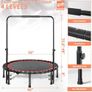 ound Trampoline 40"/48" Foldable Easy-To-Install Trampoline for Adults,With 4-Position Adjustable Handrails Trampoline,Suitable for Indoor Outdoor Body Exercises, Fitness Max Load 400lbs/450lbs Image 7