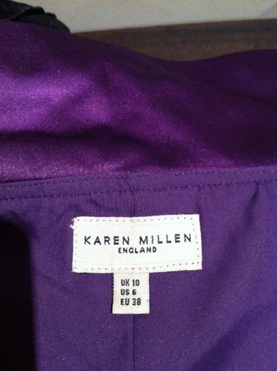 Karen Millen Cadbury purple dress