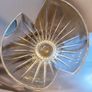 Rare Signed Louise Kennedy Tipperary Crystal Aurora Large Bowl New Image 2