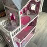 Large 3-Story Wooden Dollhouse with Furniture (1.16m Tall) Image 10