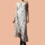 Floral Wrap Midi Dress with Ruffles Image 2