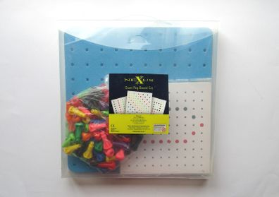 Nexus Giant 10x10 Pegboard Set with Pegs Cards & Instructions in Original Case