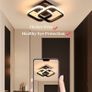 FREE EXPRESS SHIPPING LED Ceiling Light Small Square Creative Ceiling Lamp 3 Color Adjustable Modern Chandelier Lighting for Bedroom Kitchen Living Room 22W Image 4