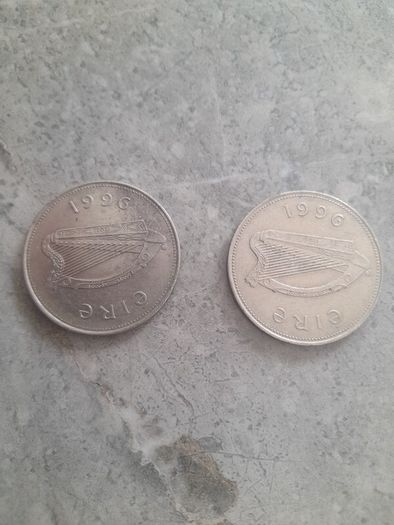 2 x 1996 punt coins