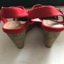 Pre-loved 'New Look Red Wedges - Size 4 Image 6
